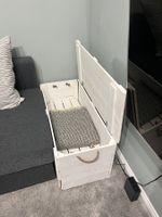 1 (+1) Holztruhe weiß Beistelltisch Couchtisch Kommode
