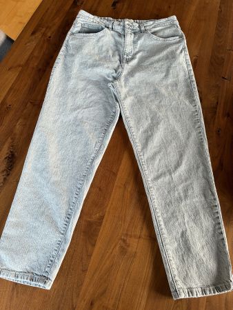 Mom Jeans hellgrau C&A Gr. 42 Neu
