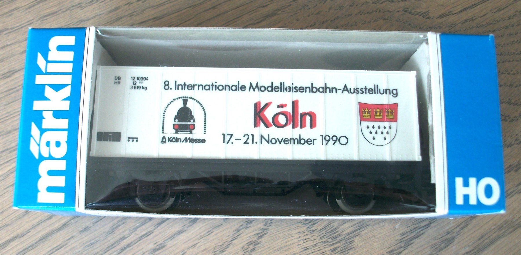 Märklin Modelleisenbahnen: weisser Containertragwagen; fabrikneu & OVP – Neu und originalverpackt aus St. Moritz von Manu7500
