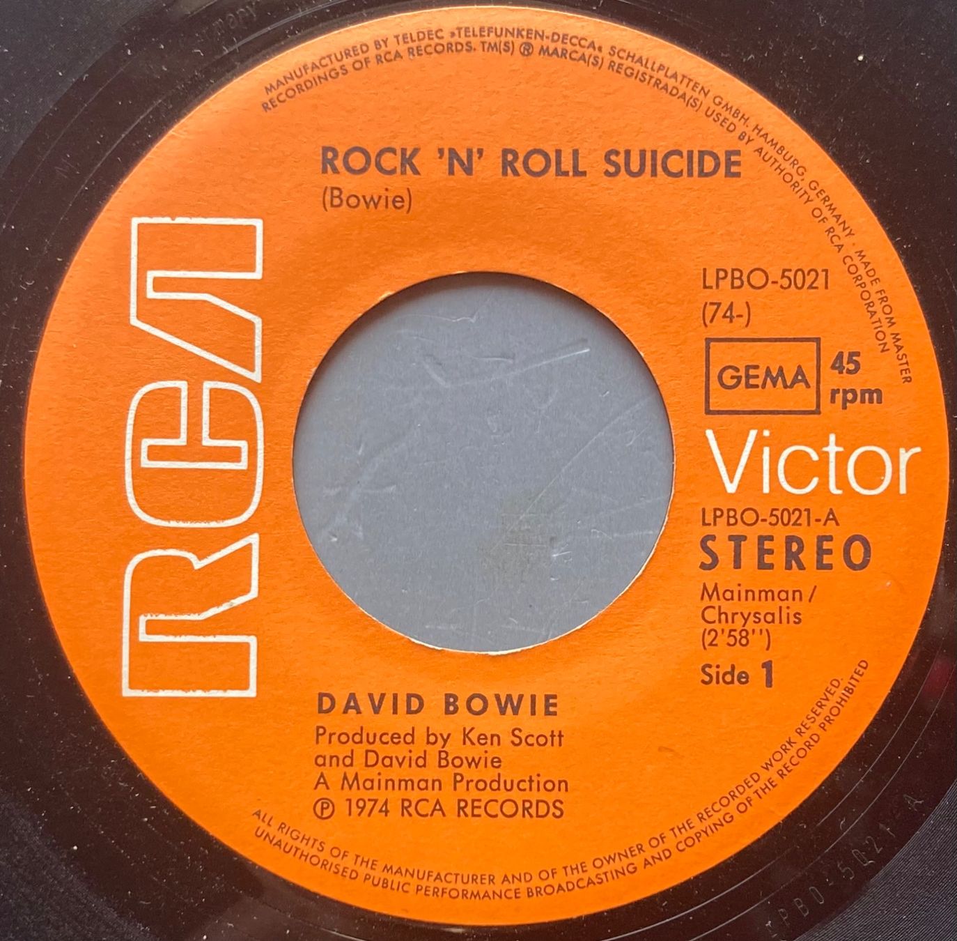 Dischi in vinile: DAVID BOWIE - ROCK'N' ROLL SUICIDE – Usato da Poliez-Pittet venduto da Newtown-Records 1