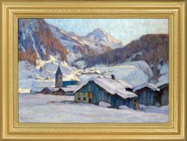 Paul Eduard Crodel (1862-1928): Winter im Unterengadin