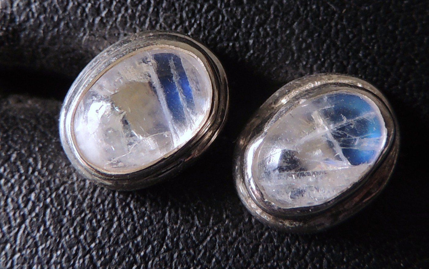 Orecchini pendenti & Orecchini a lobo: Rainbow moon stone Silber 925 Ohrstecker – Nuovo e nell'imballaggio originale da Waldenburg venduto da schaller707 2