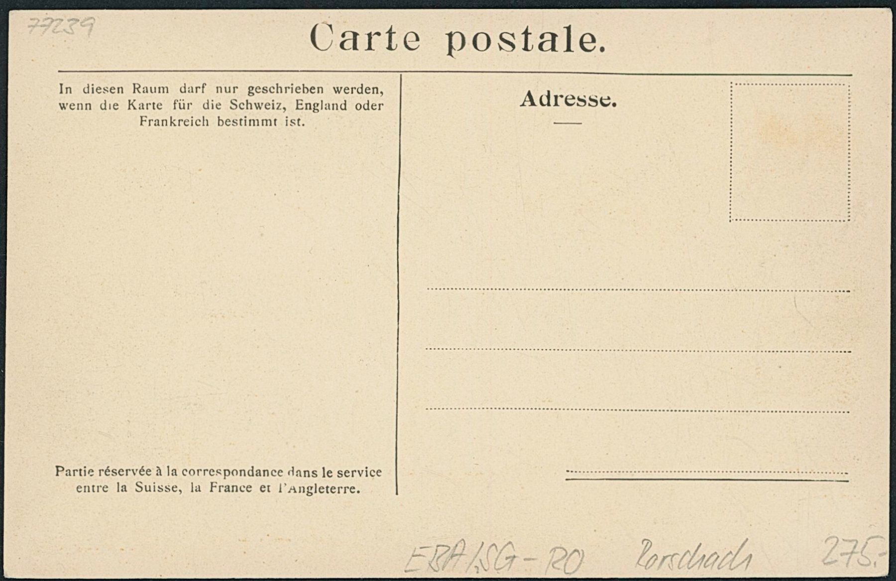 Cartoline postali: SG Rorschach - Bahnhof - Bahn – Nuovo (secondo la descrizione) da Schindellegi venduto da leecollect 1
