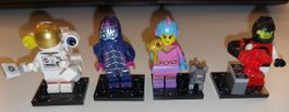 Lego Minifiguren Wanddeko, 4 Stück, Galaxie-Thema, Top!