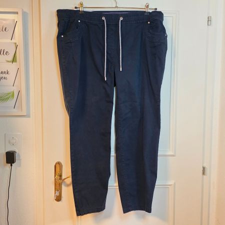 Cecil Tracey Damen Hose XXL Blau Stretch Casual