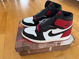 Air Jordan 1 Retro High OG 'Black White Red' Gr. 45 *NEU*