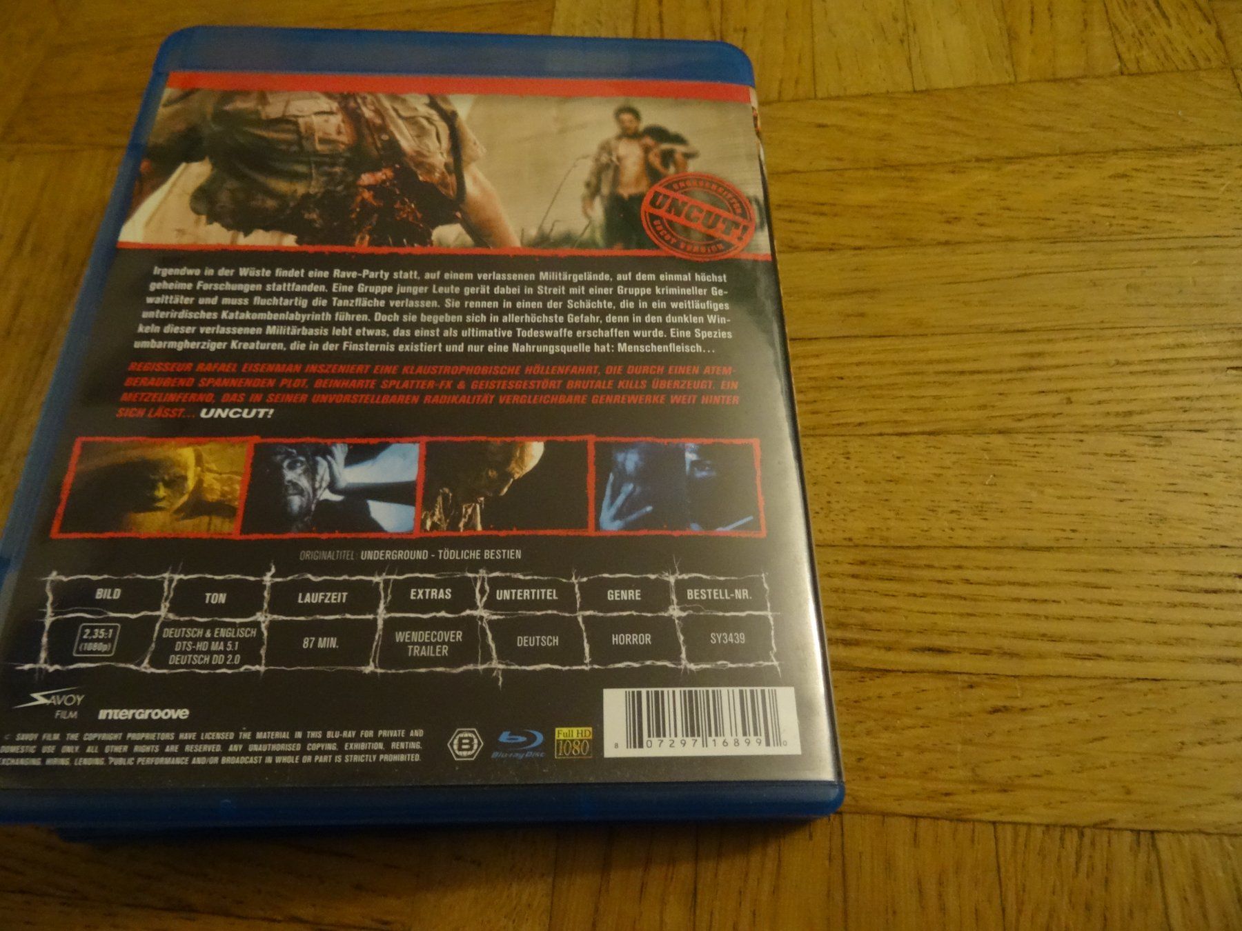 Tutti i DVDs: Gates to Hell Underground HORROR BLU-RAY – Usato da Olten venduto da Disc-Verkauf 2