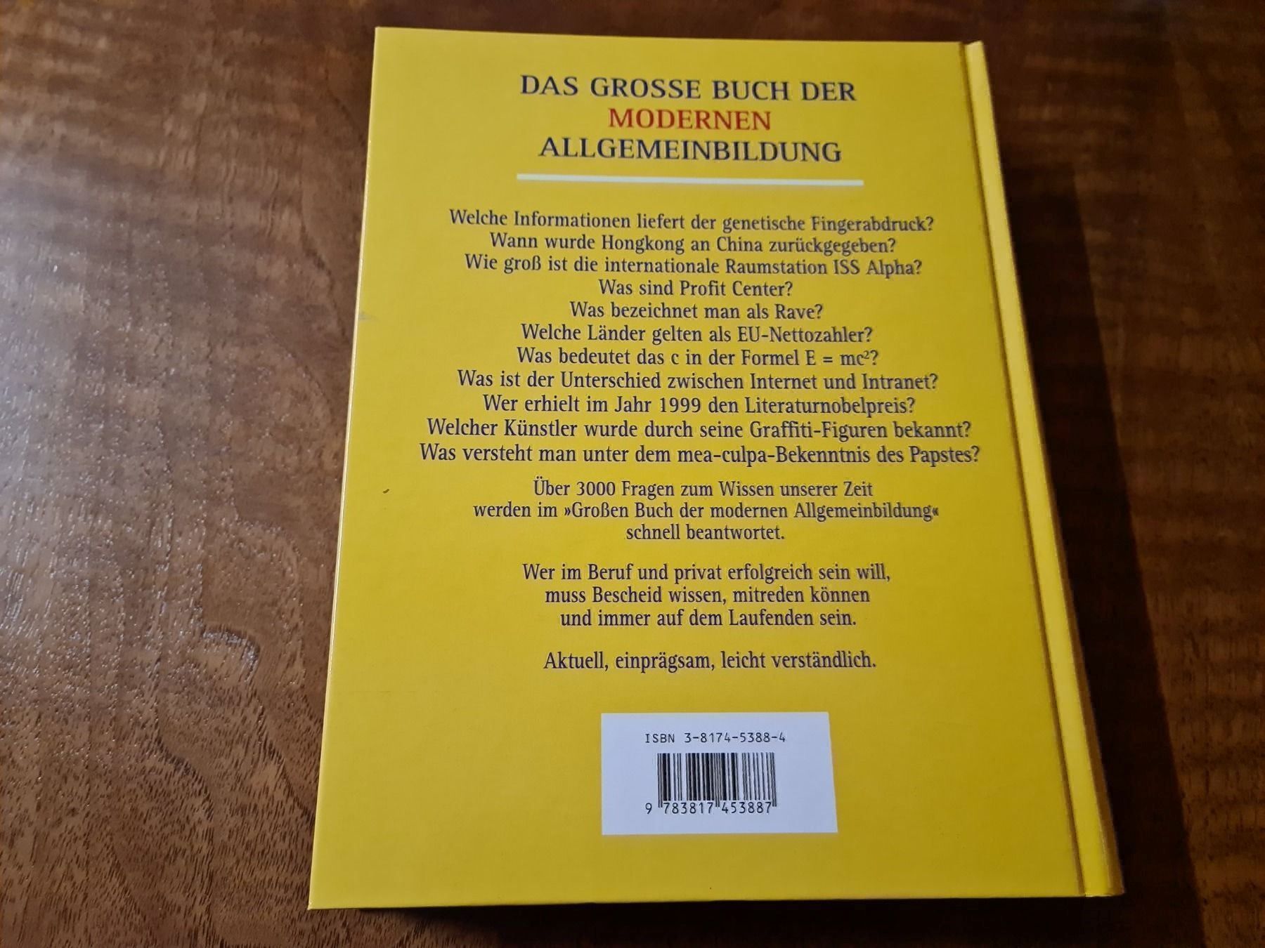 Libri: ...Modernen Allgemeinbildung – Usato da Erstfeld venduto da Mario_boe0 1