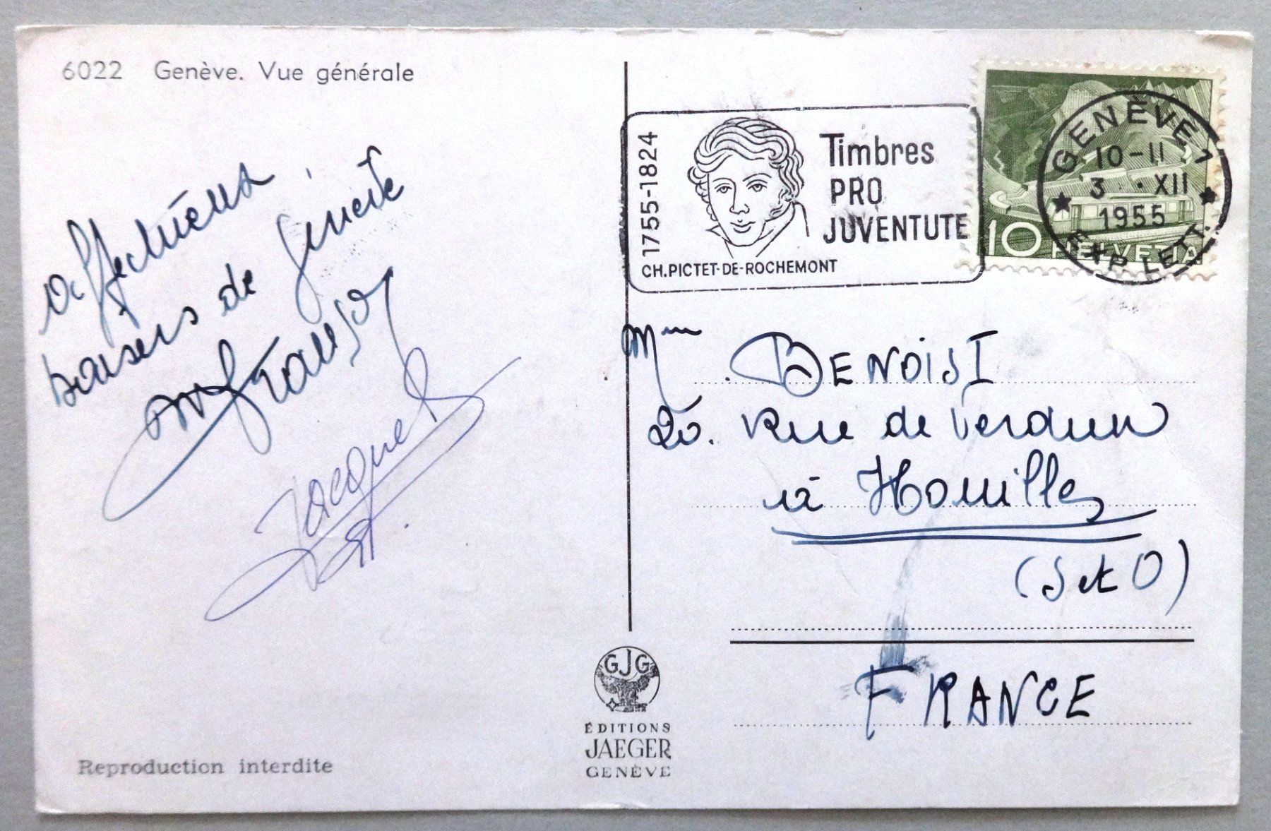 Cartes postales: Genève, Vue générale – Défectueux à Fétigny par Billy2miny 1