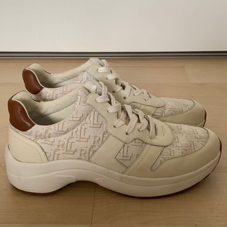 Women’s Ralph Lauren Rylee Monogram Jacquard Sneaker EU 38.5 (Gebraucht ...
