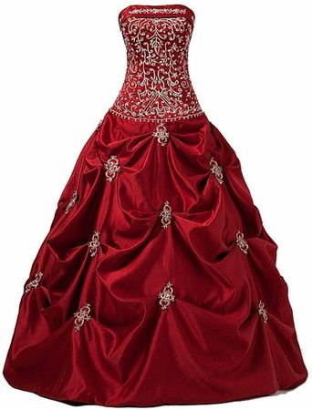 Abendkleid Brautkleid Weinrot  Gr. 34