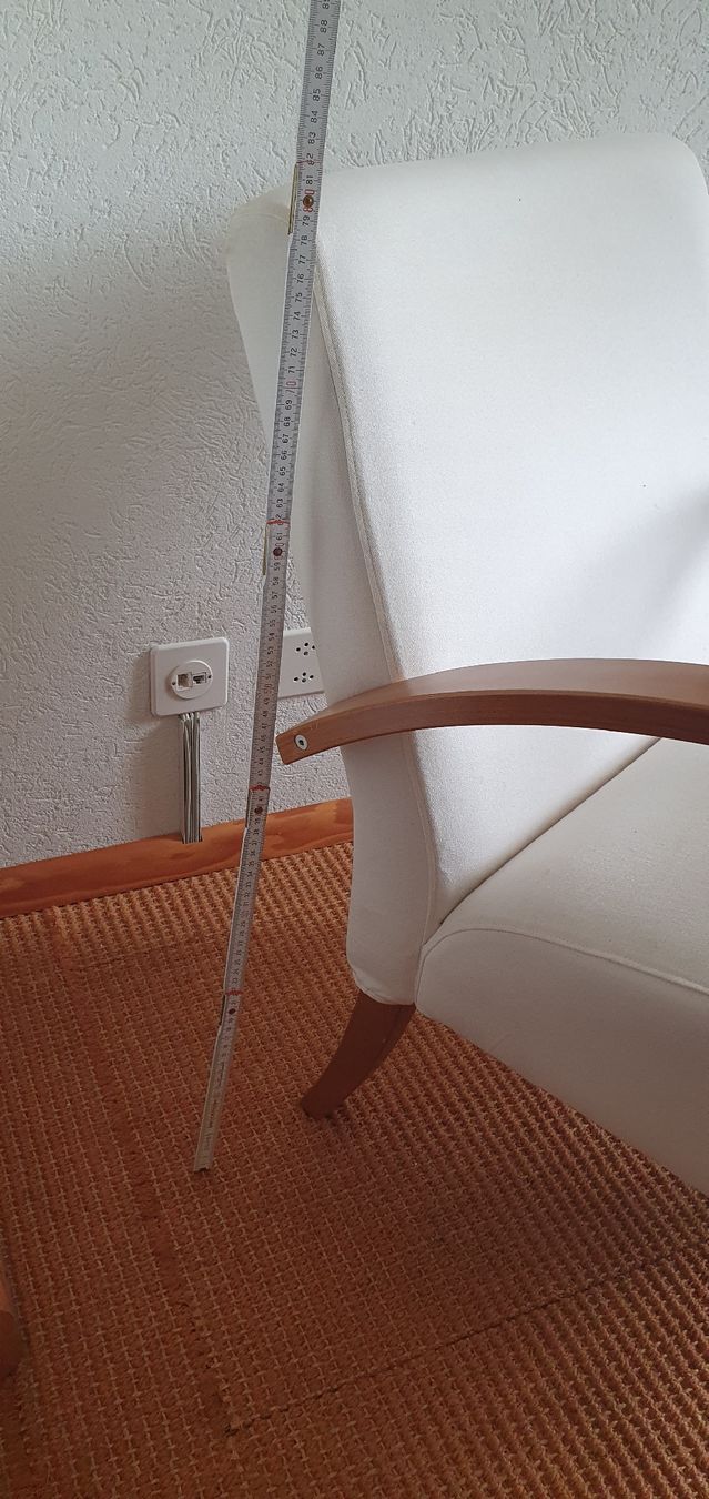 Ikea Poltrone: Sessel Holz hell Bezug weiss  – Usato da Bottmingen venduto da Nikdakind 2