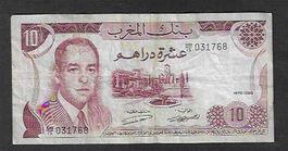 Maroc  10  Dirhams  1970  Gebraucht