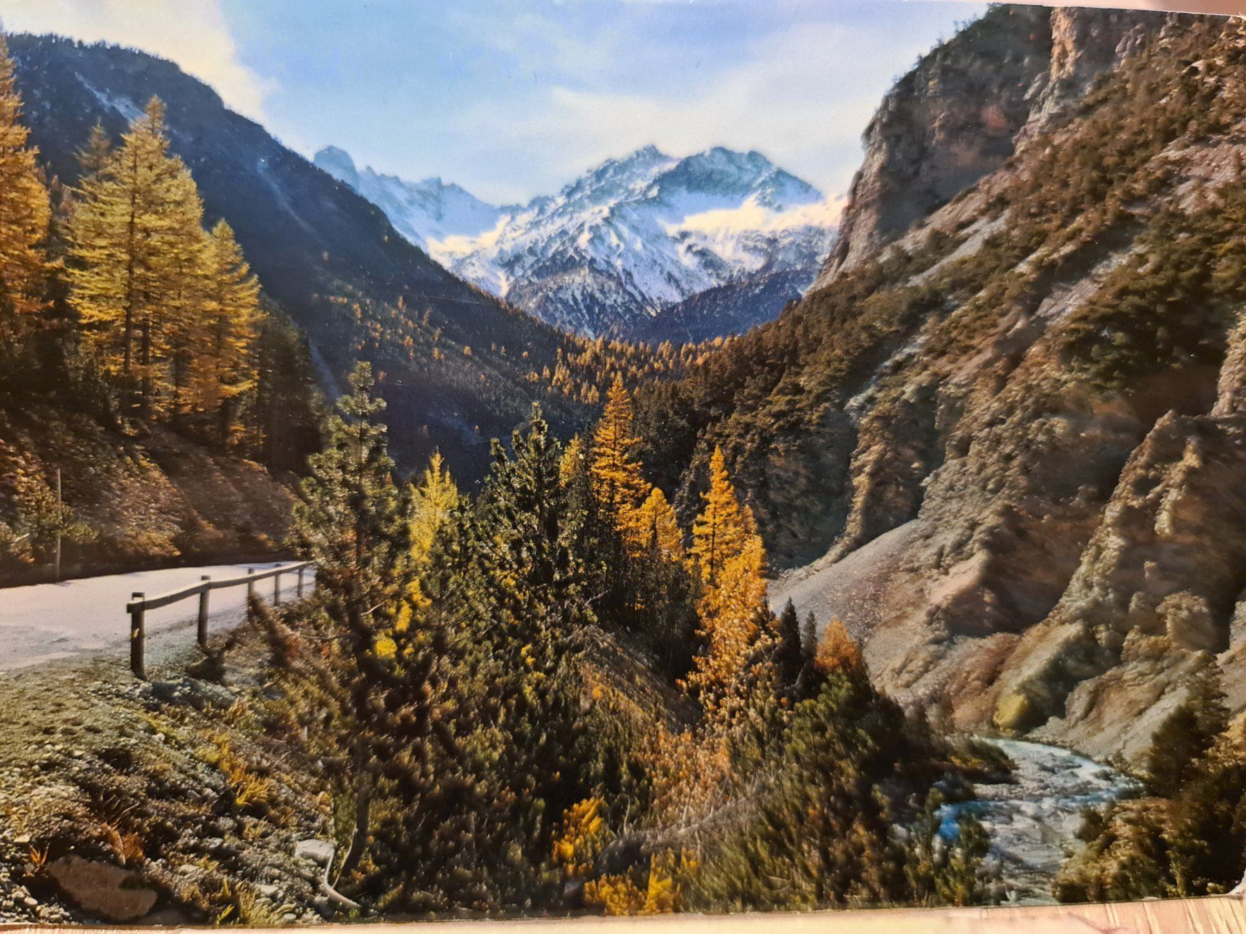 Cartoline postali: Ansichtskarte Ofenpass Strasse 1972 – Usato da Dintikon venduto da Vexi