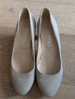 Elegante COLONYS Lederschuhe, hellgrau, Grösse 36