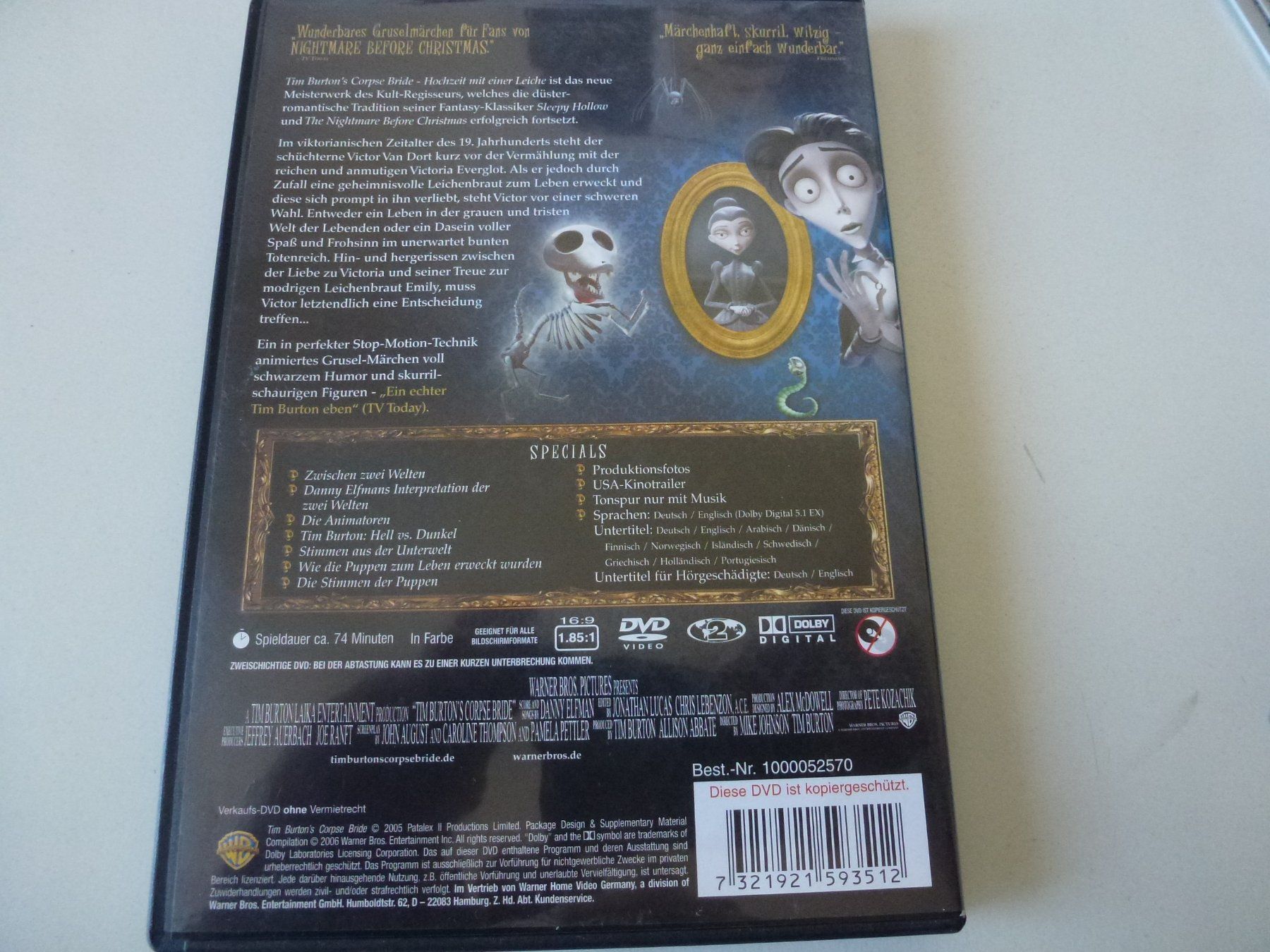 Alle DVDs: Corpse Bride (DVD) – Gebraucht aus Bern von Frebo 1