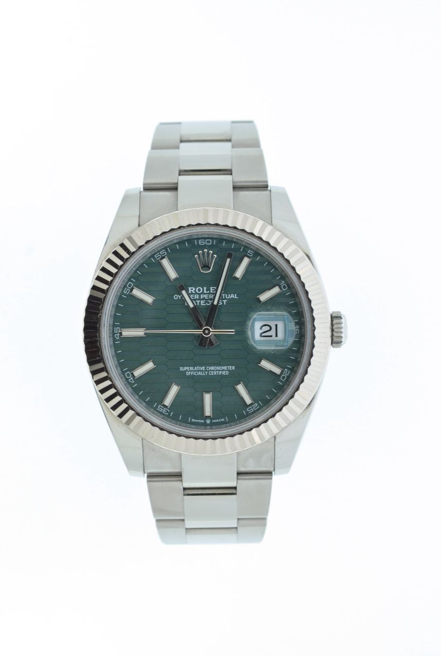Rolex Uhren: Rolex Datejust 41mm green dial 126334 – Gebraucht aus Lausanne von TimeWorld