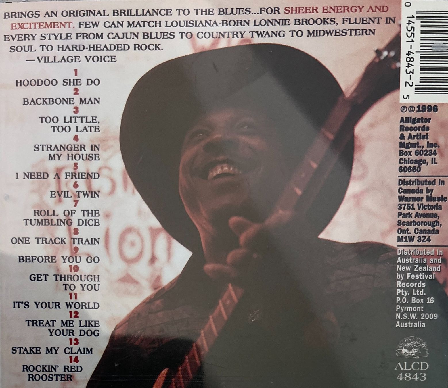 CD: LONNIE BROOKS / Roadhouse Rules – Usato da Bischofszell venduto da kustavi 2