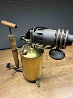Antike Lötlampe, Messing