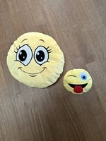 2 Kissen zum Kuscheln Smileys - Geschenk / Smiley