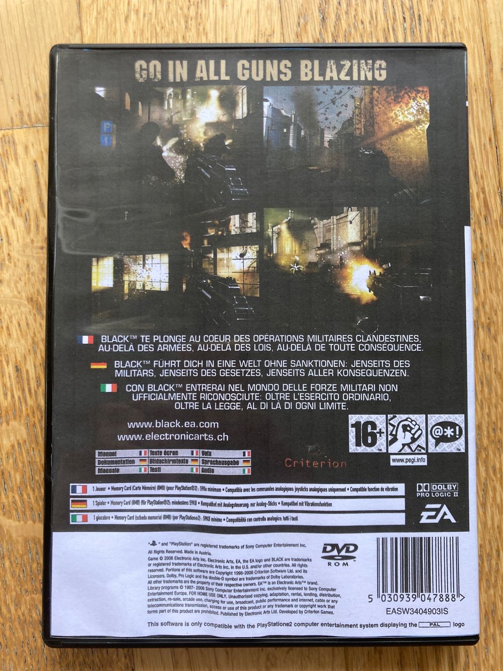 Giochi: PS2 Spiel - Black – Usato da Anglikon venduto da pap_8k9v 1