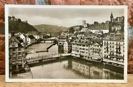 LUZERN - Reussbrücke - Blick Richtung Emmen