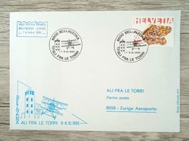 TR97 Enveloppe + Timbre Suisse 1995 Theme Aviation
