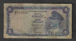 Brunei  1  Dollar  1967  Gebraucht