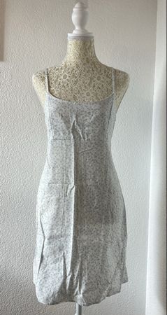 Brandy Melville white dress with floral print