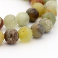 Jade xiuyan Perlen 4mm, 1 Strang