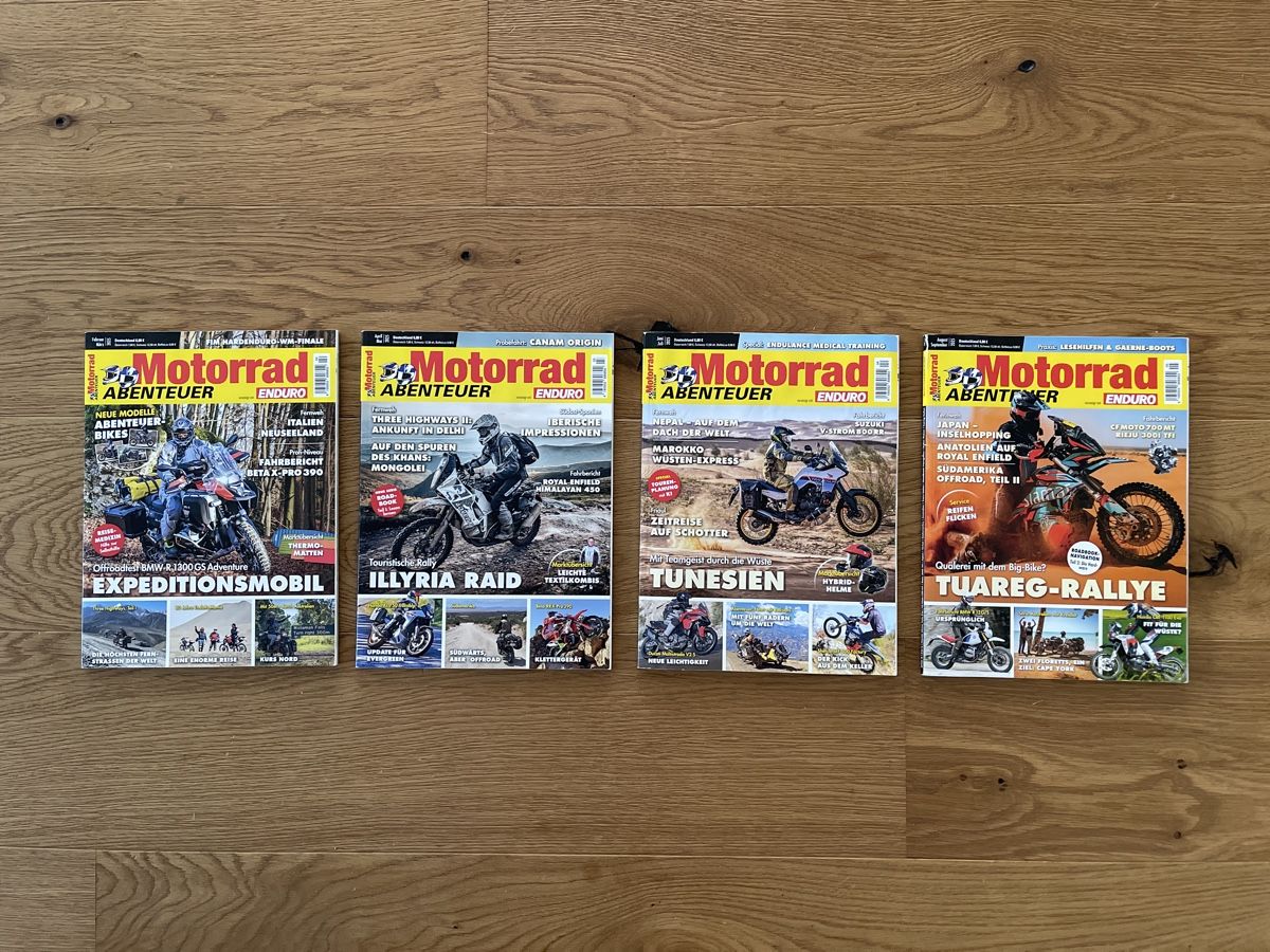 Zeitschriften & Magazine: Motorrad Adventure: 4 Zeitschriften! – Gebraucht aus Stans von lion85