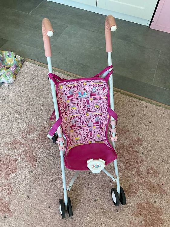 Lelin Holz-Puppenwagen – Kombi Aus Puppenwagen & Lauflernhilfe Für Kinder Ab 3 Jahren