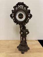 Antikes Barometer H. Strübin Basel mit Figur defekt