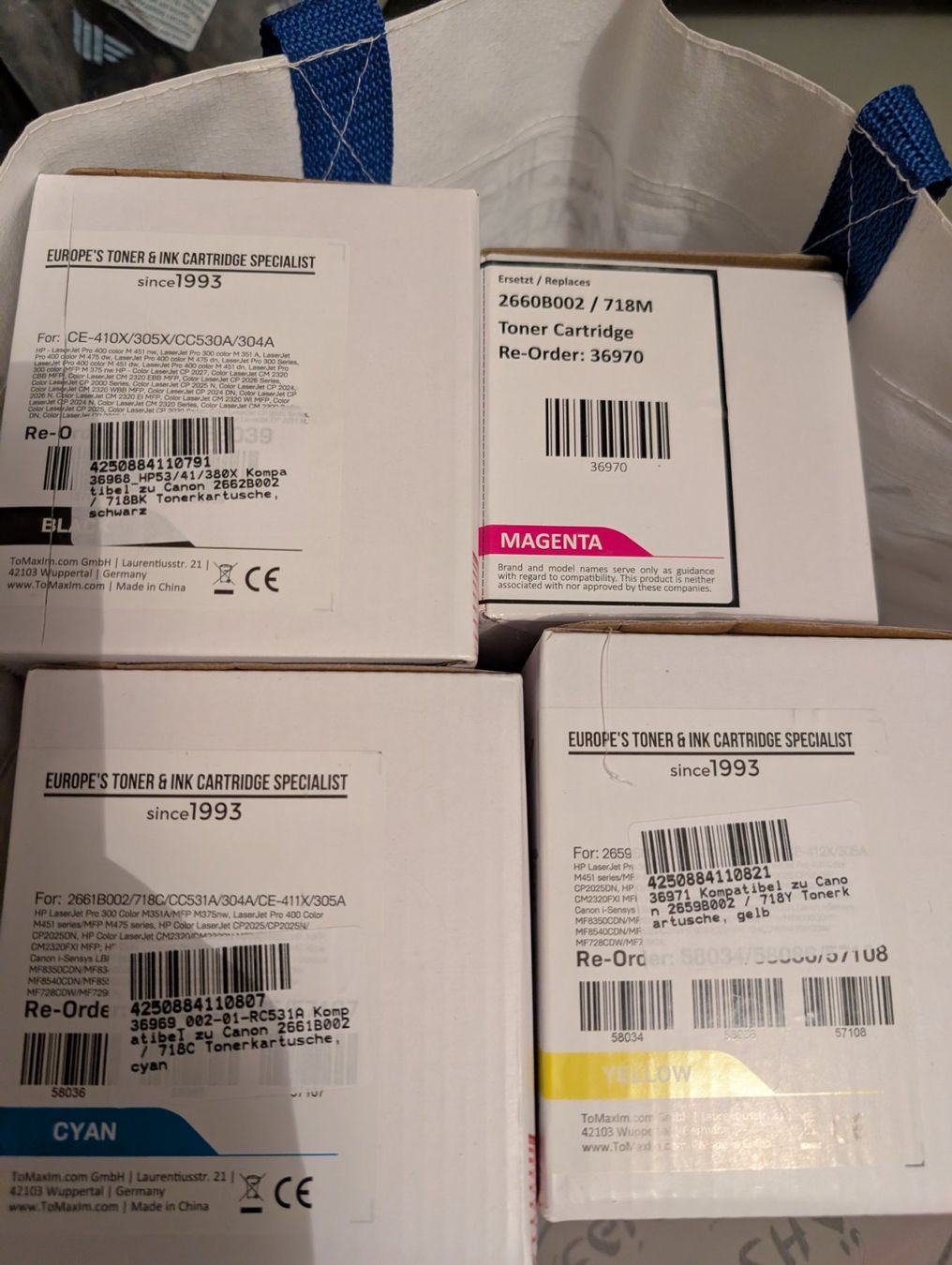 Canon Cartucce per stampanti & toner: Toner kompatibel zu Canon 718 – Nuovo e nell'imballaggio originale da Lenzburg venduto da lendenzorn 1