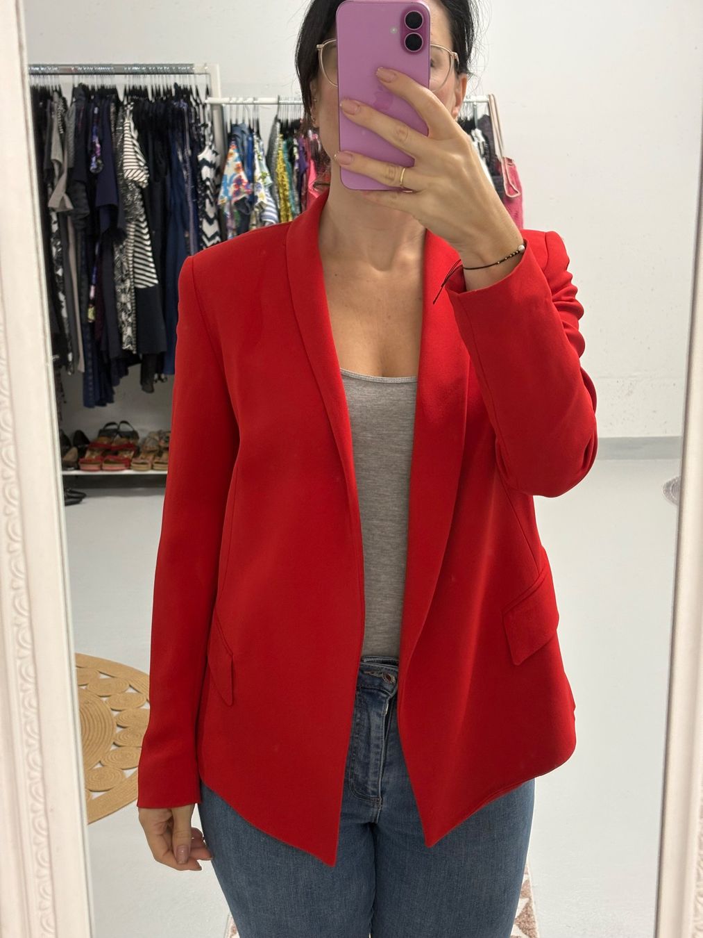 Escada Giacche: Escada Blazer rot Gr. 38 Viskose – Nuovo (secondo la descrizione) da Regensdorf venduto da secondchancefashion