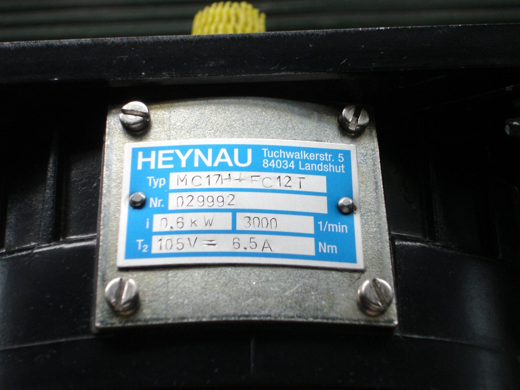 Alle Maschinen: HEYNAU    Elektromotor, Scheibenläufermotor, Servomotor – Neu (gemäss Beschreibung) aus niedergoesgen von styrling 6