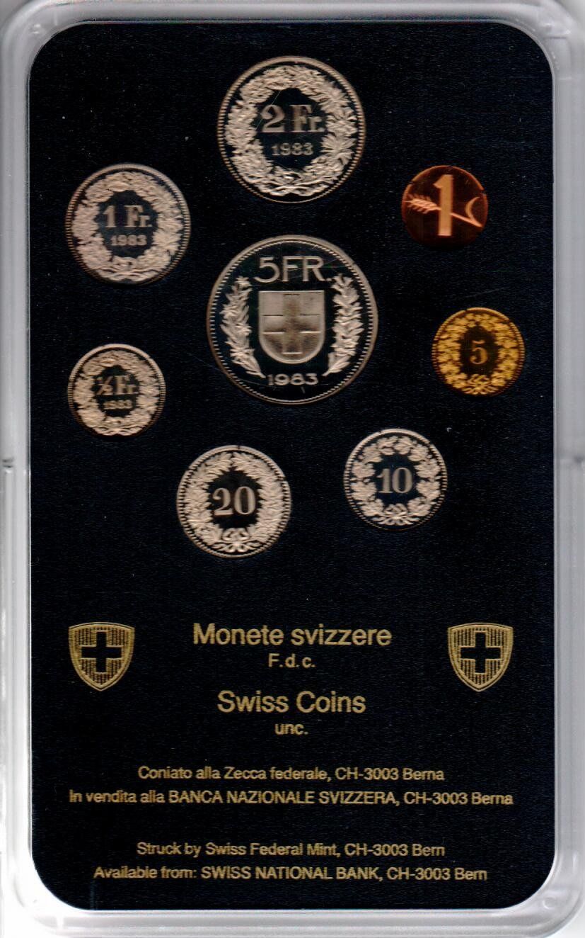 Tutti le monete: Münzsatz 1983 – Usato da Wolhusen venduto da Curver9