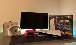 PS5 Limited Edition Gaming Setup | Monitor + Headset