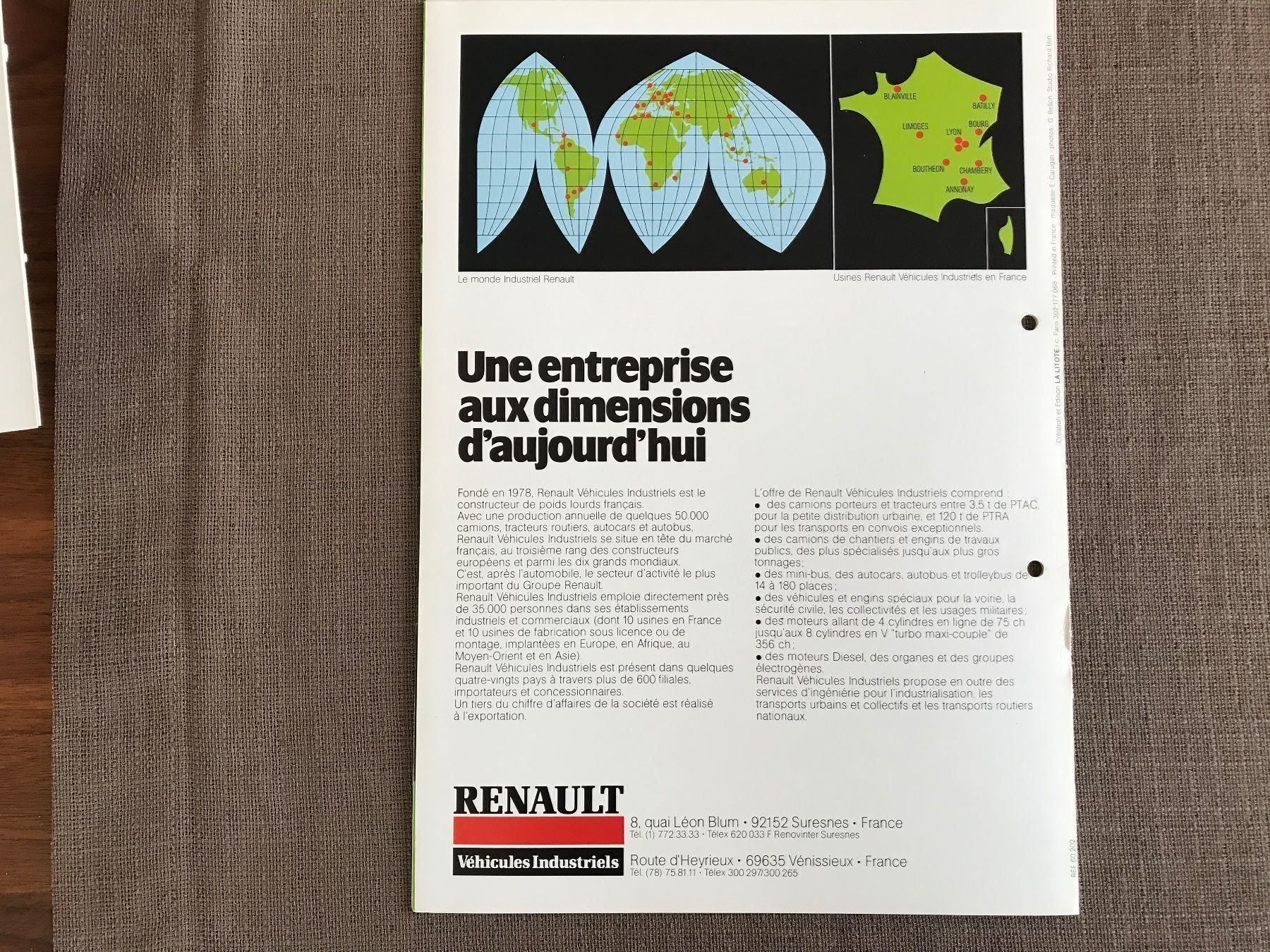 Renault Documenti: Renault  LKW  Prospekt – Usato da Balterswil venduto da Jeko1967 6