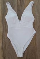 H&M Badeanzug Weiss Gr. 40, neuwertig