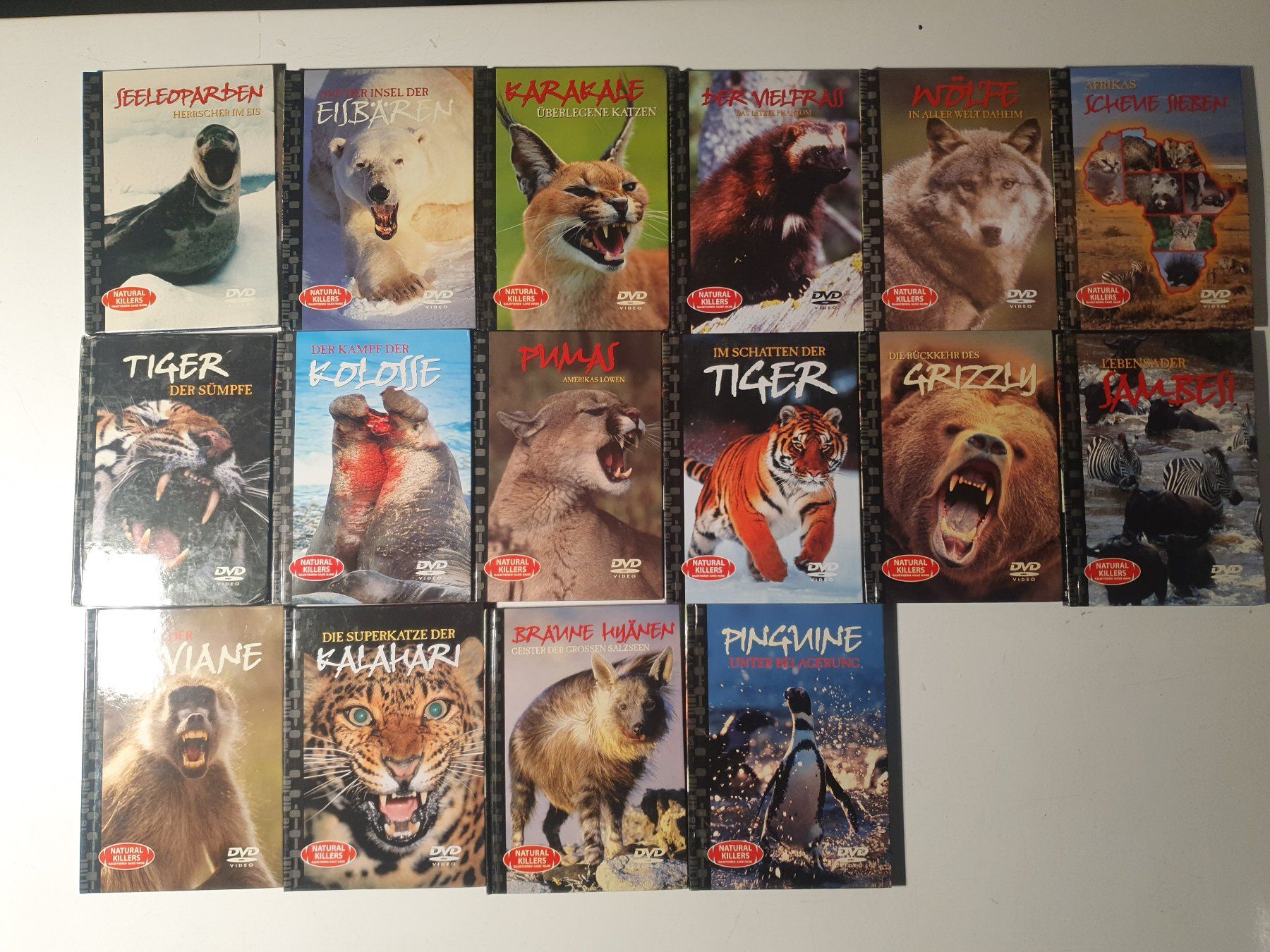 Tutti i DVDs: 16 Stk Natural Killers Tier DVDs – Usato da Zürich venduto da loosebone 1