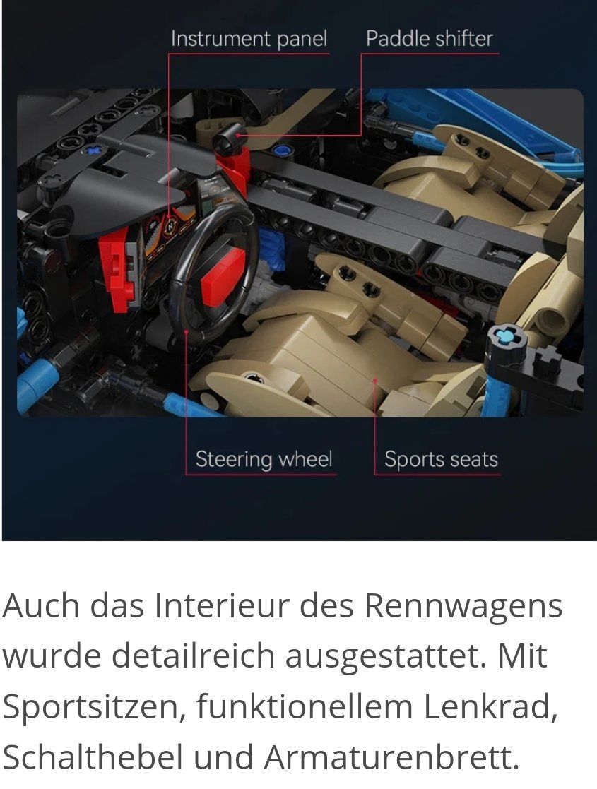 Baukästen: CaDA C64003 V12 Hypercar Static Version - 3865 Teile – Neu und originalverpackt aus Kaltbrunn von simon0731 8
