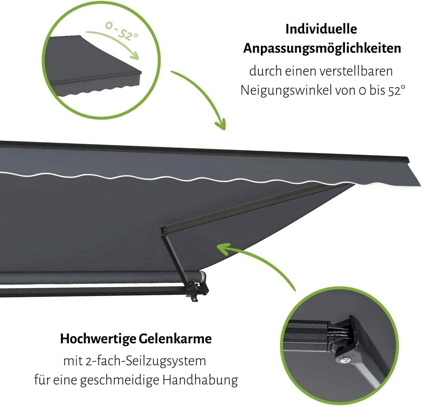 Tende da sole: Gelenkarmmarkise START 300x250 anthrazit – Nuovo e nell'imballaggio originale da Bottighofen venduto da zaap 5