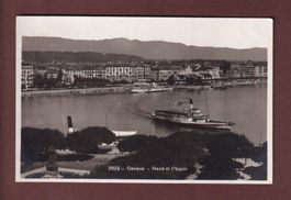 GENEVE - Rade - Bateau CGN Lausanne -  1928