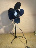 Schwarze Vintage Bühnenlampe / Tischleuchte, Foto Studio!