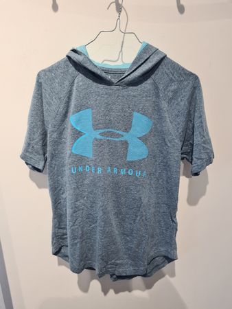 Under Armour Hoodie kurzarm grau Grösse M
