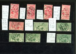 UPU 1900 Abarten Retouchen etc. auf Steckkarte C189)