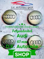 Audi Nabendeckel Radnaben Nabenkappen Felgendeckel 61 mm Neu