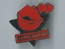 Placchette & Badge: "I Love Minor" Pin – Usato da Zürich venduto da t24_de