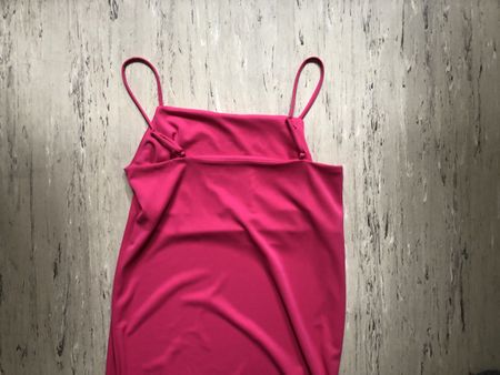Gerades Kleid von H&M // Pink // Wadenlang